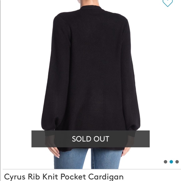 Cyrus Rib Knit Pocket Cardigan Size Large - Picture 3 of 6